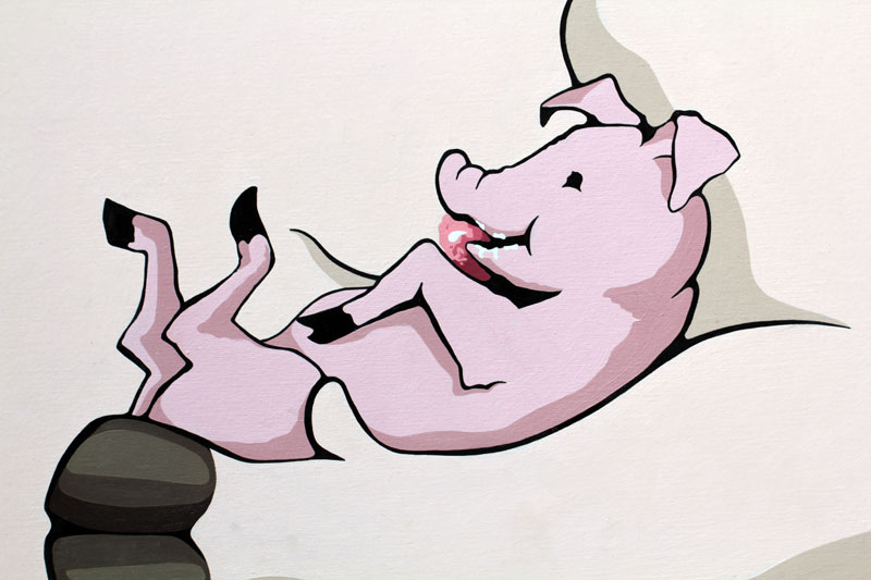 ISONERV. | Love Meat. Piglet suckling. / Artist