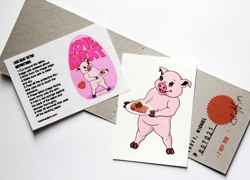 ISONERV | Love Meat: Serving Suggestion | Temporary Tattoo