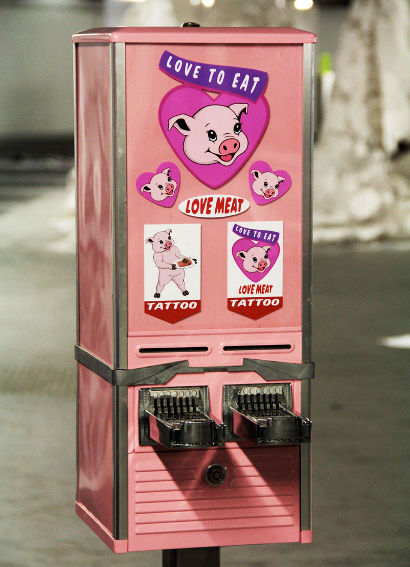 ISONERV | Temporary Tattoo Vending Machine | Love Meat: Tin of ham | artist 