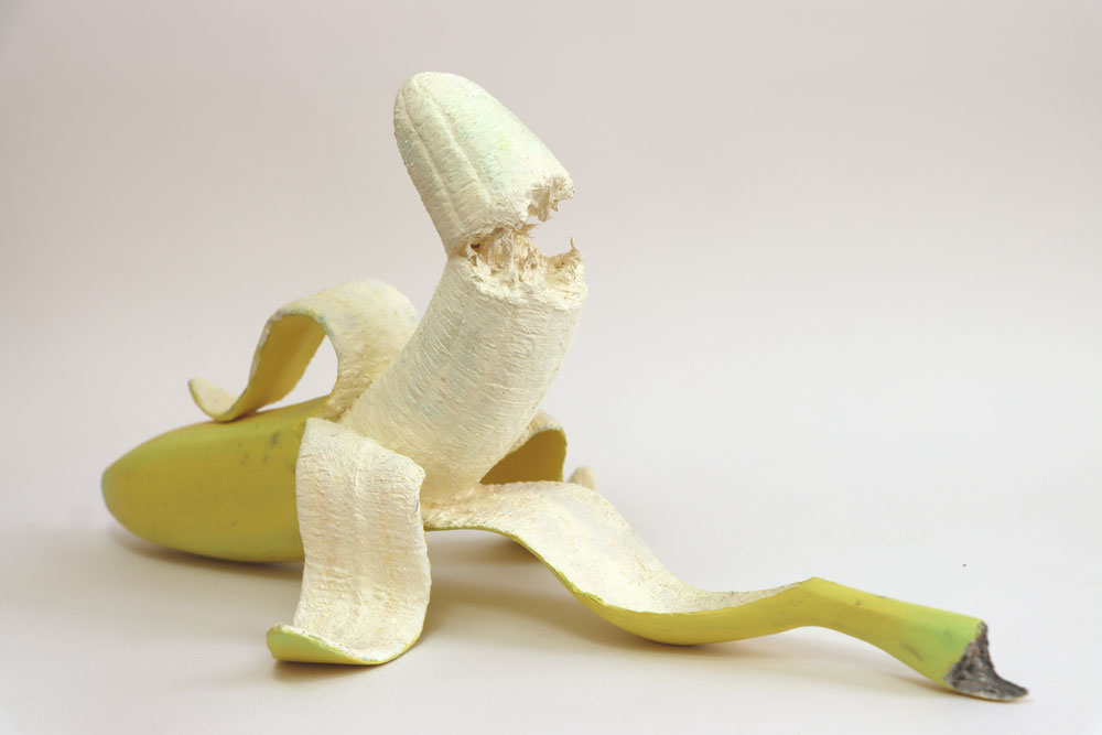 banana revelation michael croft sculpture